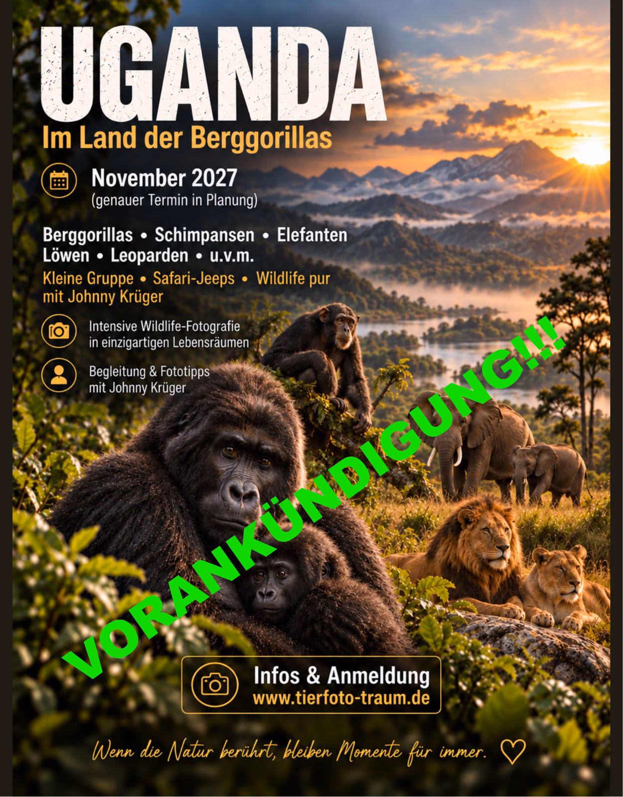 UGANDA-Vorankuendigung