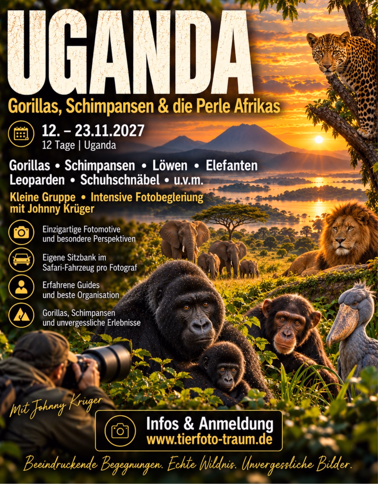 Uganda, Tiere, Fotografie, Abenteuer, Natur